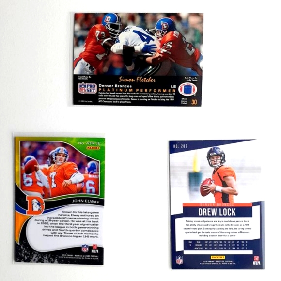 Denver Broncos  9 Card Lot - FTBL [10_1] - Picture 6 of 8